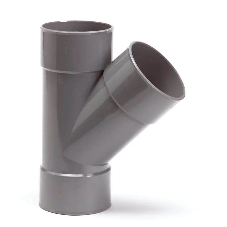 PVC lijm t-stuk 40mm 45°