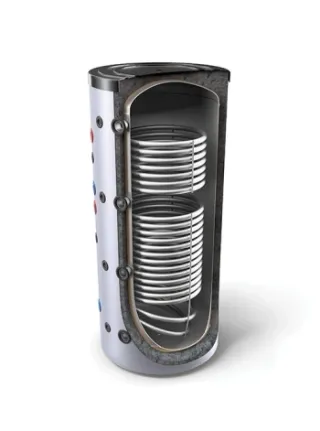 Buffervat met 2 wisselaars