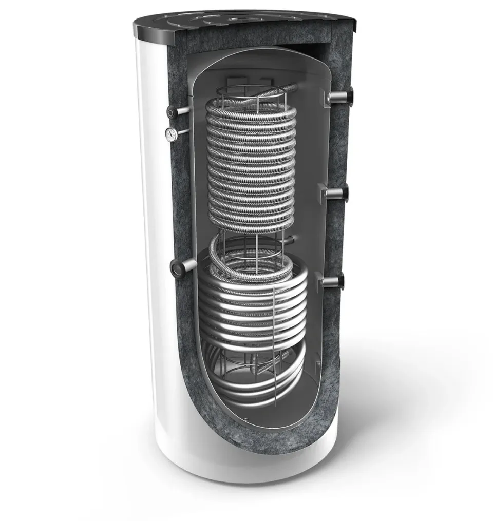 Tesy hygiëne buffervat staal 800 liter met 1 warmtewisselaar