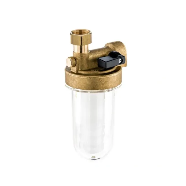 Sirio 2 anti-kalk filter compact 1/2" met afsluitventiel