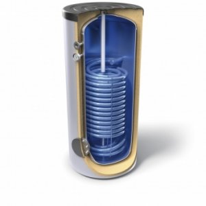 Buffervaten met dubbel gewikkelde hoge capaciteit warmtewisselaar